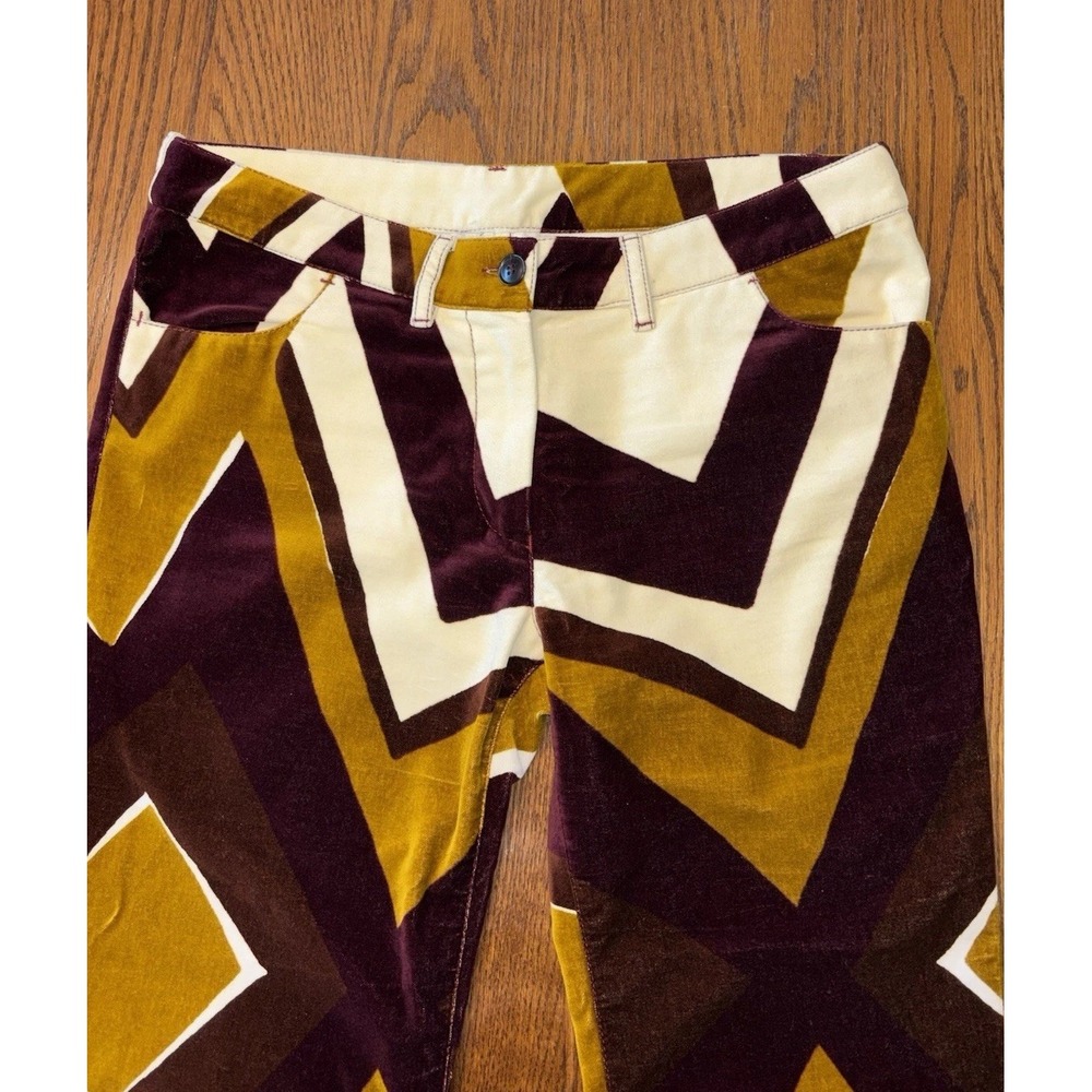 Boule‎ De Neige Velour Wide Leg Trousers Pants Size 44 / 10 US